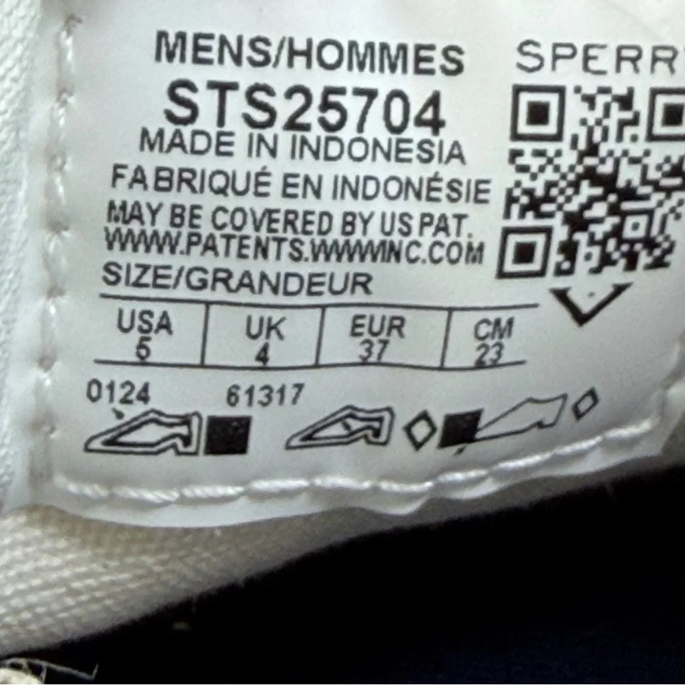 Sperry Authentic Original Boat Shoes in Canvas Nautical Embroidered Size 5